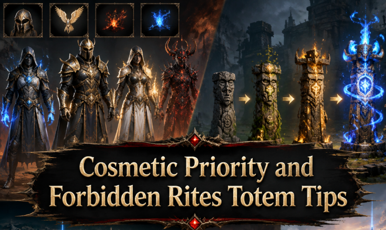 Cosmetic Priority and Forbidden Rites Totem Tips